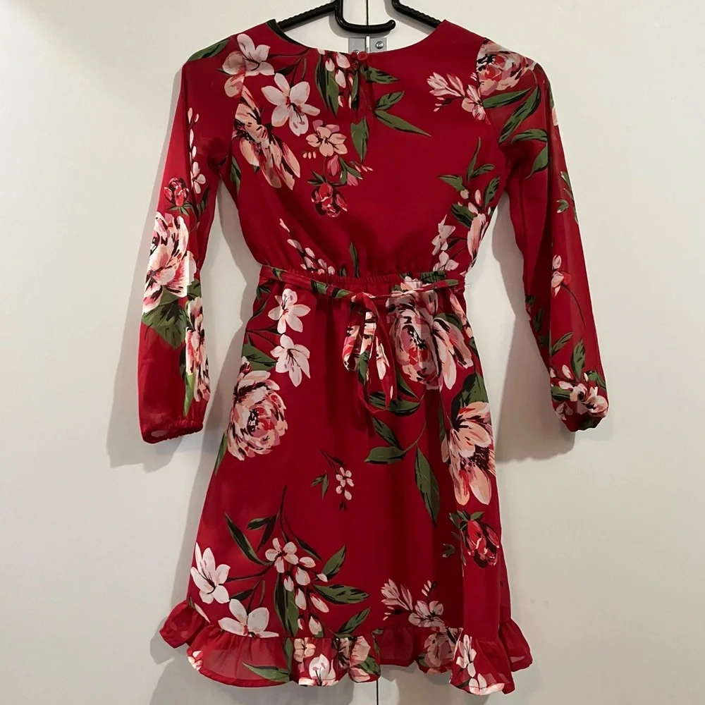 The Children's Place Red Floral Dress